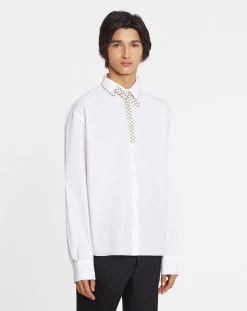 Lanvin BOXY SHIRT WITH DOUBLE COLLAR DETAIL -Lanvin Fashion rm si0107 5600 e2301 c