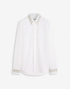 Lanvin EMBROIDERED SLIM FIT SHIRT