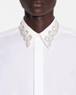 Lanvin EMBROIDERED SLIM FIT SHIRT -Lanvin Fashion rm si9001 5600 p2301e