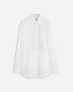 Lanvin REGULAR FIT SHIRT WITH EMBROIDERED PLASTRON
