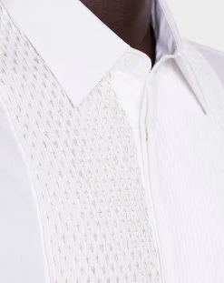 Lanvin REGULAR FIT SHIRT WITH EMBROIDERED PLASTRON -Lanvin Fashion rm si9003 5600 p2301e