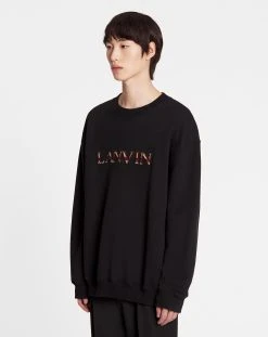 OVERSIZED EMBROIDERED LANVIN CURB SWEATSHIRT -Lanvin Fashion rm ss0004 j209 a2310 c d42418a4 1a5e 4734 a4a9 0404e0878acd