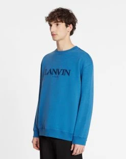 OVERSIZED EMBROIDERED LANVIN PARIS SWEATSHIRT -Lanvin Fashion rm ss0004 j210 a23296 c c71b1861 59ef 4fb0 8fa5 2b2e2f1cb220