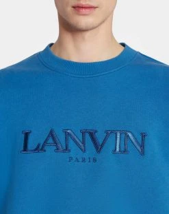 OVERSIZED EMBROIDERED LANVIN PARIS SWEATSHIRT -Lanvin Fashion rm ss0004 j210 a23296 e c5733a85 d026 49e6 acd5 01cff6db6348