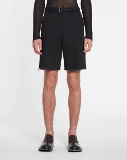 Lanvin TAILORED SHORTS WITH RAW HEM DETAILS -Lanvin Fashion rm tr0015 5688 e2310 c