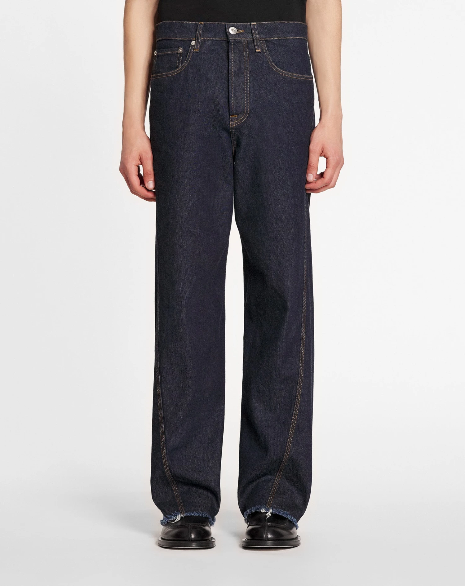 Lanvin TWISTED BAGGY DENIM PANTS 5 Lanvin TWISTED BAGGY DENIM PANTS - Image 3