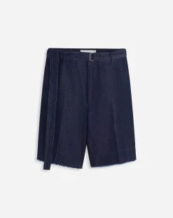 Lanvin RAW-HEM DENIM SHORTS