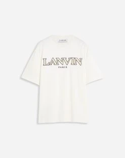 Lanvin CLASSIC CURB EMBROIDERED T-SHIRT