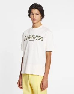 Lanvin CLASSIC CURB EMBROIDERED T-SHIRT 9 Lanvin CLASSIC CURB EMBROIDERED T-SHIRT -Lanvin Fashion rm ts0005 j207 e23012 c 5920449e d302 4dcc a52d 77ffea296fa8
