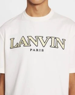 Lanvin CLASSIC CURB EMBROIDERED T-SHIRT 11 Lanvin CLASSIC CURB EMBROIDERED T-SHIRT -Lanvin Fashion rm ts0005 j207 e23012 e c8835eb5 2c85 4896 9d94 46462677ff56