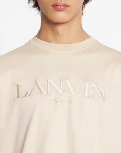 CLASSIC LANVIN PARIS EMBROIDERED T-SHIRT -Lanvin Fashion rm ts0005 j208 e23081 e d69abf9e bc97 4c33 9168 ee7ee5b7431b