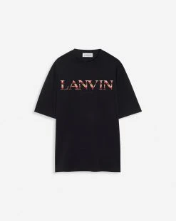 Lanvin CLASSIC CURB EMBROIDERED T-SHIRT