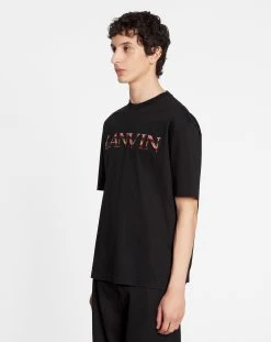 Lanvin CLASSIC CURB EMBROIDERED T-SHIRT -Lanvin Fashion rm ts0010 j207 a2310 c 7c4706fe 6def 41b2 9bce 24f7d013e229