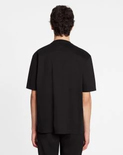 Lanvin CLASSIC CURB EMBROIDERED T-SHIRT -Lanvin Fashion rm ts0010 j207 a2310 d 5085b668 1489 4b93 a4d6 1b135172e88d