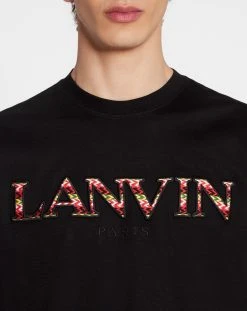 Lanvin CLASSIC CURB EMBROIDERED T-SHIRT -Lanvin Fashion rm ts0010 j207 a2310 e bbceb930 b155 47ca 8222 b5b4bf59ee30