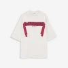 Lanvin OVERSIZED EMBROIDERED CURB LACE T-SHIRT