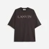 Lanvin OVERSIZED EMBROIDERED CURB T-SHIRT -Lanvin Fashion rm ts0026 j207 e23101 a d9ca365f 7701 409e 8367 cfc710aa2f02