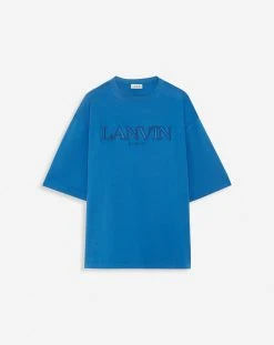 OVERSIZED LANVIN PARIS EMBROIDERED T-SHIRT