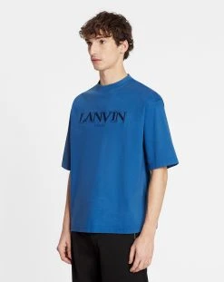 OVERSIZED LANVIN PARIS EMBROIDERED T-SHIRT -Lanvin Fashion rm ts0026 j208 a23296 c