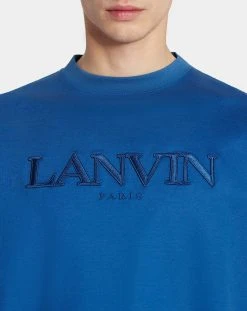 OVERSIZED LANVIN PARIS EMBROIDERED T-SHIRT -Lanvin Fashion rm ts0026 j208 a23296 e
