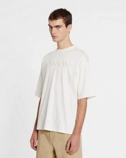 OVERSIZED LANVIN PARIS EMBROIDERED T-SHIRT -Lanvin Fashion rm ts0026 j208 e23012 c 25b43f8f d1cb 4c93 a093 4c3899db71e2