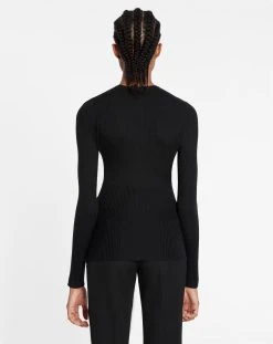 Lanvin V NECK RIBBED CARDIGAN IN SILK AND CASHMERE -Lanvin Fashion rw ca0001 k004 p2310d