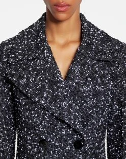 Lanvin DOUBLE-BREASTED FITTED TAILORED COAT IN TWEED -Lanvin Fashion rw co0005 5601 p230010e