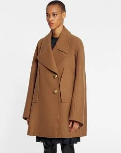 Lanvin TAILORED PEACOAT WITH JEWEL BUTTONS -Lanvin Fashion rw co0006 5574 p23603c