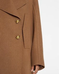 Lanvin TAILORED PEACOAT WITH JEWEL BUTTONS -Lanvin Fashion rw co0006 5574 p23603e