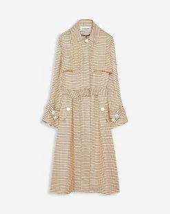 Lanvin PRINTED FLOWING TRENCH COAT