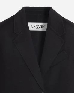 Lanvin SINGLE-BREASTED TAILORED COAT IN PURE CASHMERE -Lanvin Fashion rw co0104 5570 p2310 e