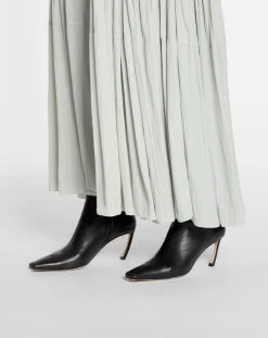 Lanvin SLEEVELESS TIE NECK MAXI DRESS IN CHARMEUSE -Lanvin Fashion rw dr0010 4778 p23401f