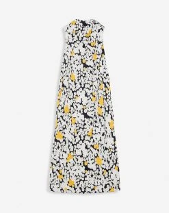 Lanvin SHORT PRINTED DRAPED DRESS