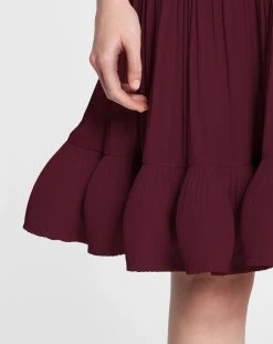 Lanvin ASYMMETRIC 3 LAYER DRESS WITH RUFFLES IN CHARMEUSE -Lanvin Fashion rw dr0024 4778 p2339f