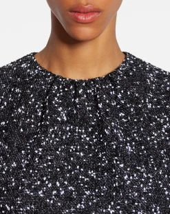 Lanvin GATHERED NECK MINI DRESS IN TWEED -Lanvin Fashion rw dr0025 5601 p230010e