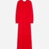 Lanvin OPEN BACK MAXI DRESS IN WOOL AND CASHMERE -Lanvin Fashion rw dr0030 k102 p2337a 1 ad9160d8 1626 44bb a24c 8f0655c95a77