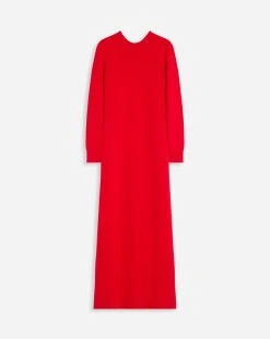 Lanvin OPEN BACK MAXI DRESS IN WOOL AND CASHMERE