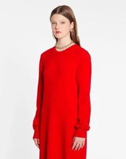 Lanvin OPEN BACK MAXI DRESS IN WOOL AND CASHMERE -Lanvin Fashion rw dr0030 k102 p2337c 1 014ef763 e1d0 4443 9e56 84326de9b67d