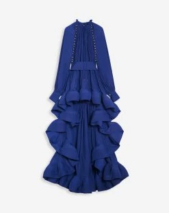 Lanvin ASYMMETRICAL CHARMEUSE DRESS