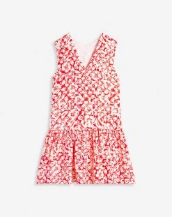 Lanvin SLEEVELESS ROUND NECK DRESS WITH RUFFLES IN PRINTED SILK TWILL -Lanvin Fashion rw dr0201 5615 p2337 b 4f0c2f22 214e 4aa9 bc95 c2acce815c49