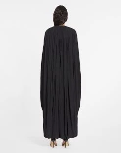 Lanvin LONG DRAPED DRESS WITH EMBROIDERY -Lanvin Fashion rw dr9024 4778 e2310 d