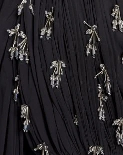 Lanvin LONG DRAPED DRESS WITH EMBROIDERY -Lanvin Fashion rw dr9024 4778 e2310 f