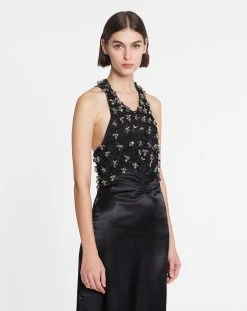 Lanvin LONG DRESS WITH MACRAMÉ TOP -Lanvin Fashion rw dr9031 5646 e2310 c