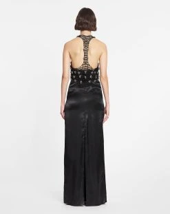 Lanvin LONG DRESS WITH MACRAMÉ TOP -Lanvin Fashion rw dr9031 5646 e2310 d