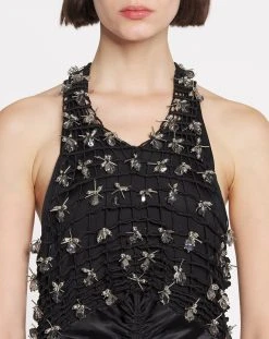 Lanvin LONG DRESS WITH MACRAMÉ TOP -Lanvin Fashion rw dr9031 5646 e2310 e