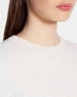 Lanvin SHORT SLEEVE MINI EMBROIDERED DRESS IN TWEED KNIT -Lanvin Fashion rw dr9032 k006 p2302e