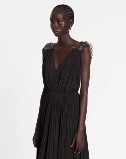 Lanvin LONG EMBROIDERED CHARMEUSE EVENING GOWN -Lanvin Fashion rw dr9035 4778 a2310 c d8f80301 fbe3 495f 97a7 6e0fc16cb595