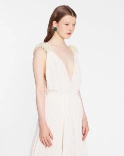 Lanvin FLOOR LENGTH EVENING GOWN IN CHARMEUSE -Lanvin Fashion rw dr9035 4778 p23001c