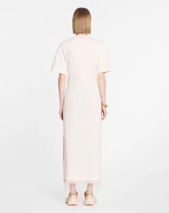 Lanvin LONG T-SHIRT DRESS WITH EMBROIDERY -Lanvin Fashion rw dr9041 j010 e2351 d bc80fdd5 19fc 48c9 b948 0f3da6a9ca8e