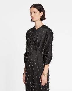 Lanvin LONG EMBROIDERED DRESS -Lanvin Fashion rw dr9212 3421 a2310 c